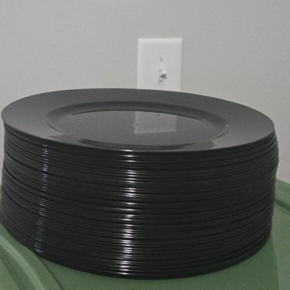 BLACK CHARGER PLATES - Picture 3 of 5